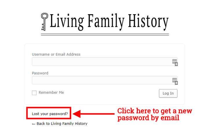 password recover step 1